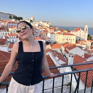 Abercrombie & Fitch Black Vest Top, size M